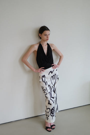 Original hand painted skirt