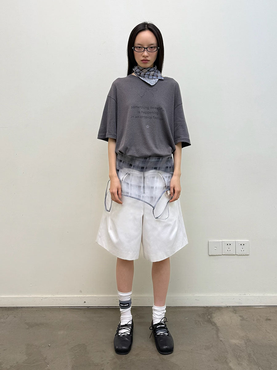 Serpent & Bow Print Short Sleeve T-Shirt