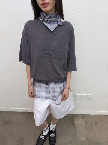 Serpent & Bow Print Short Sleeve T-Shirt