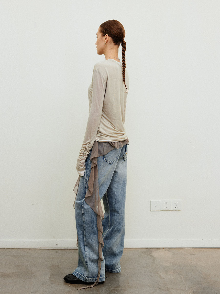 Double-Layer Long-Sleeve T-shirt