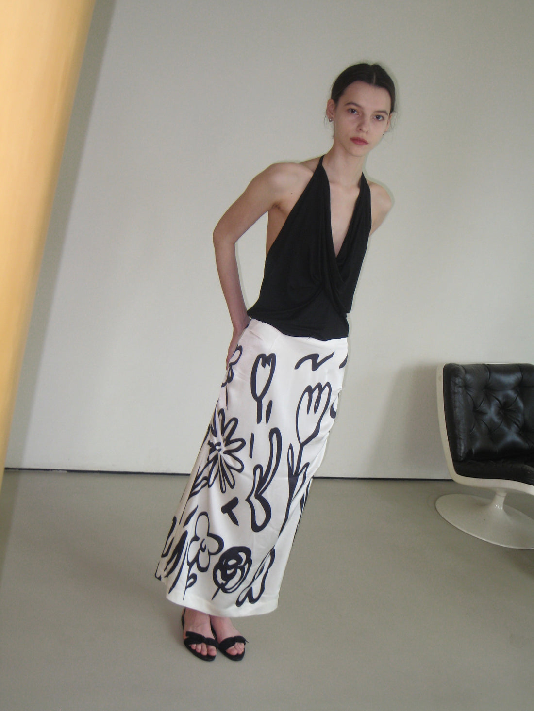 Original hand painted skirt