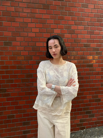 Lace long sleeves